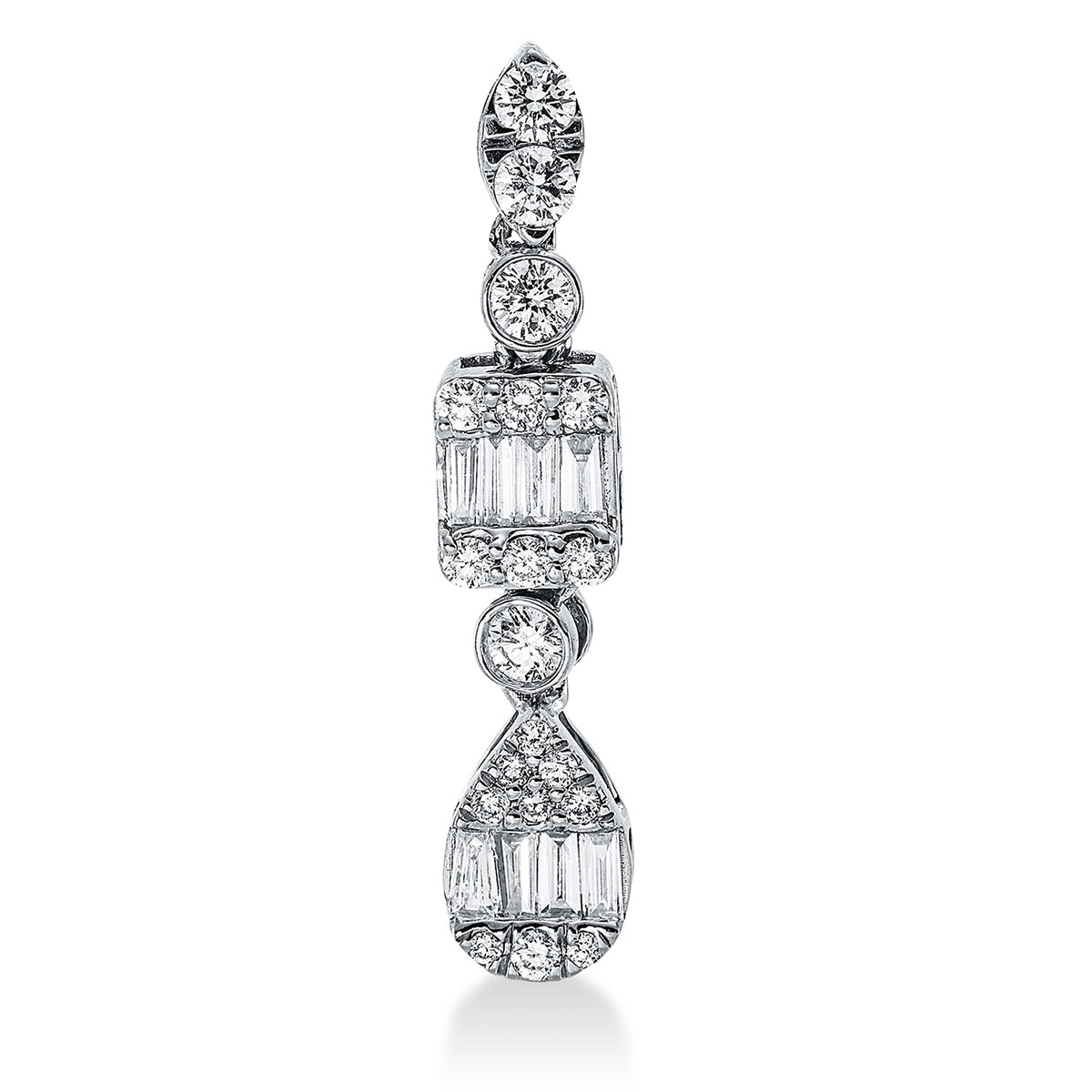 baguette illusion pendant - 3G889