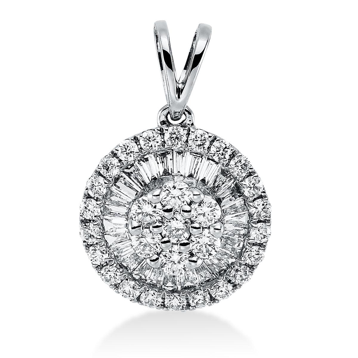 baguette illusion pendant - 3G942