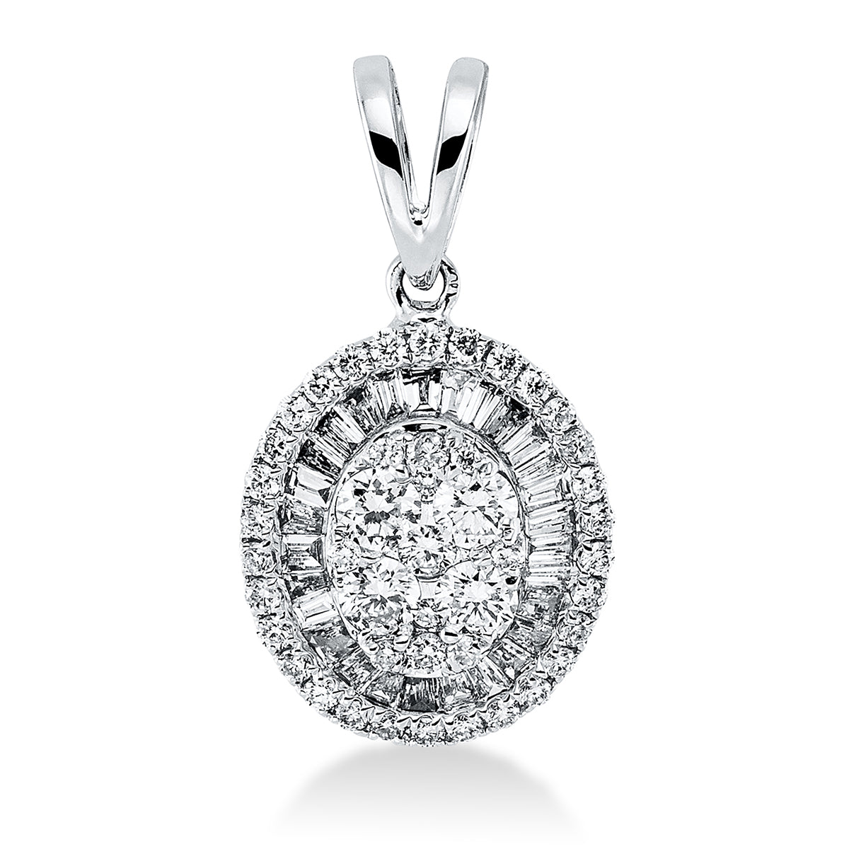 baguette illusion pendant - 3G944