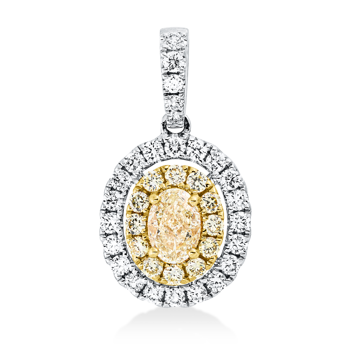 fancy colored diamond pendant - 3I292
