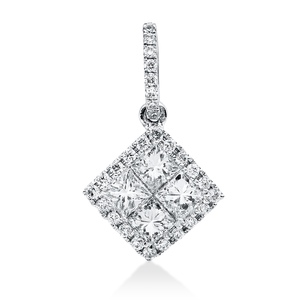 baguette illusion pendant - 3I492