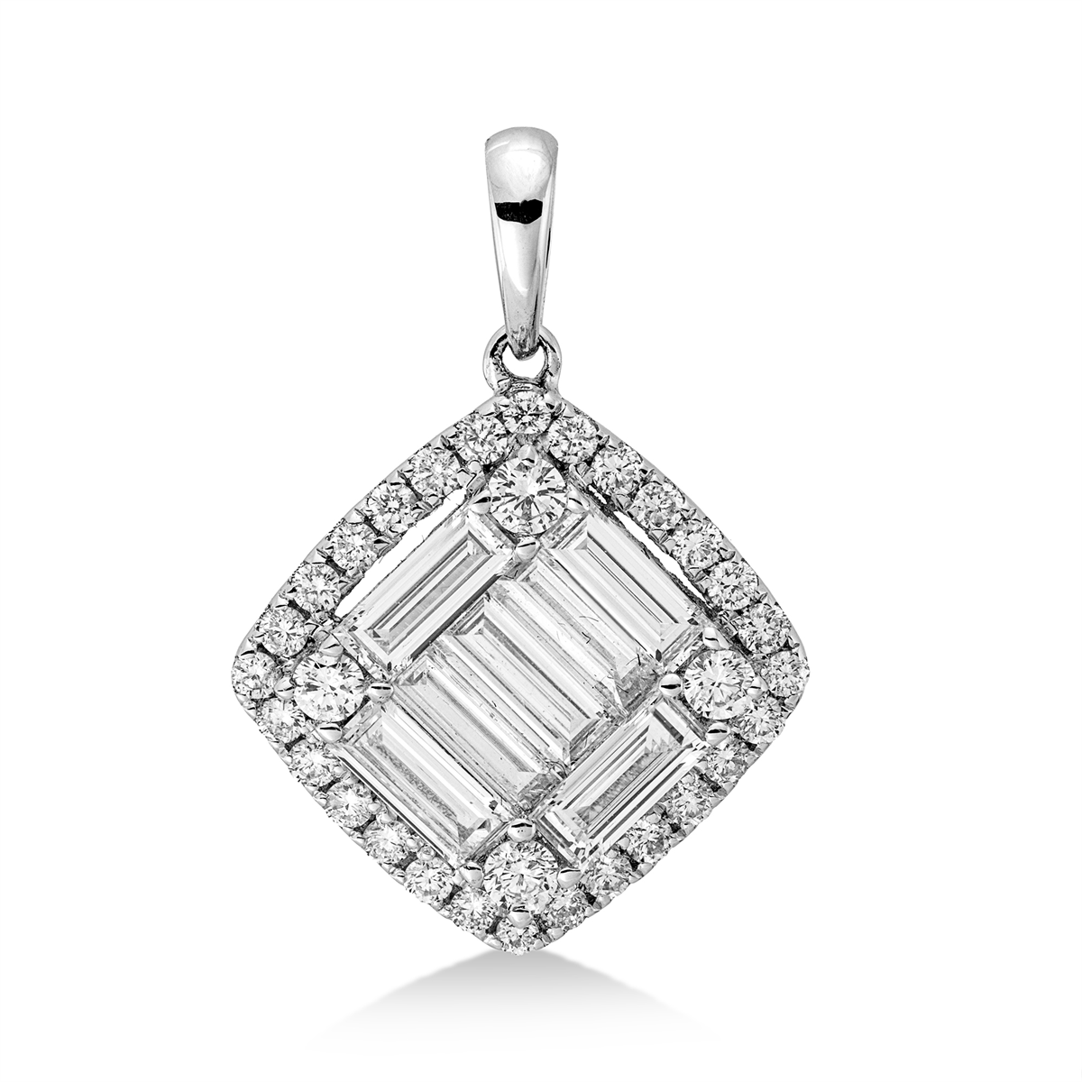 baguette illusion pendant - 3I536