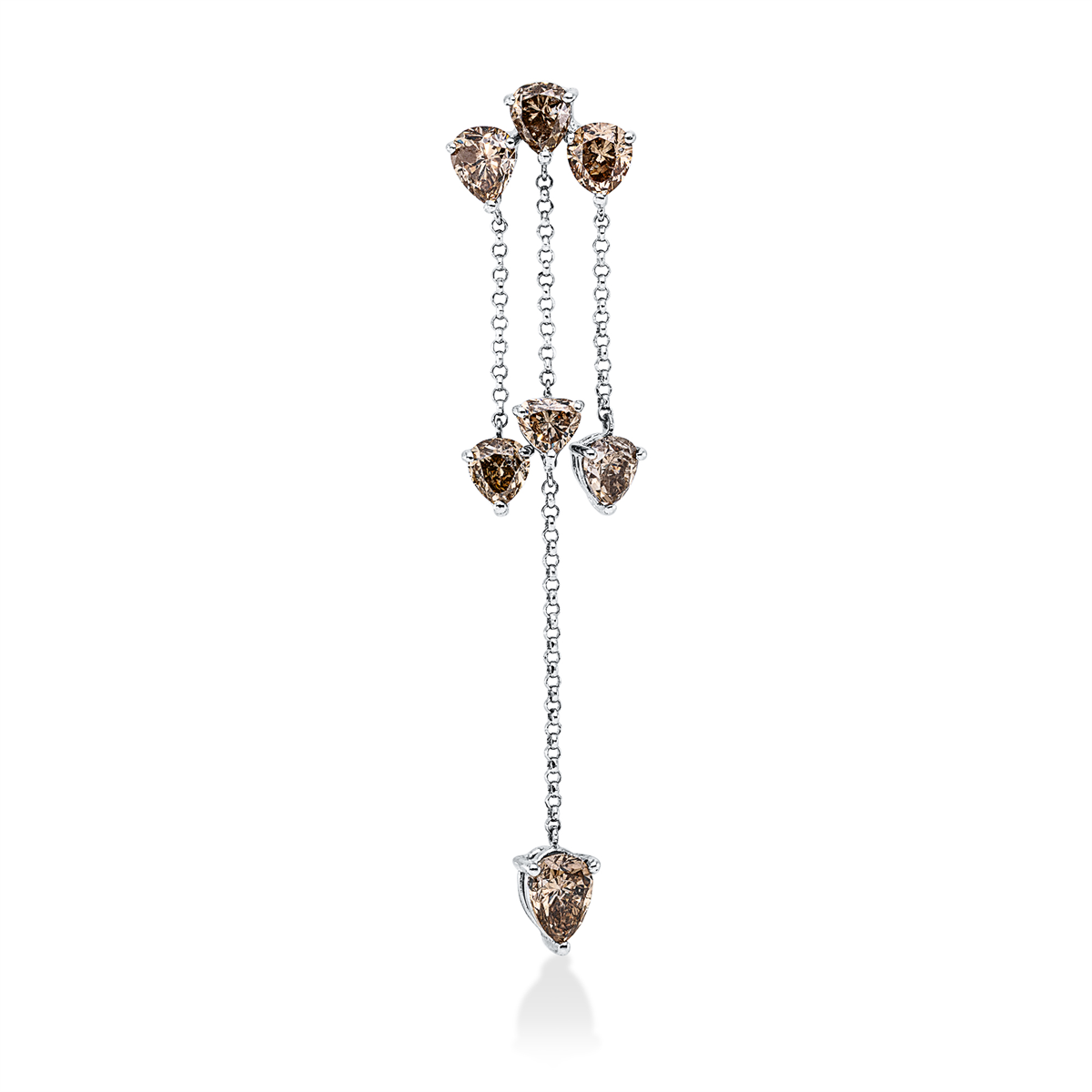 fantasy-cut  fancy colored diamond pendant in white gold