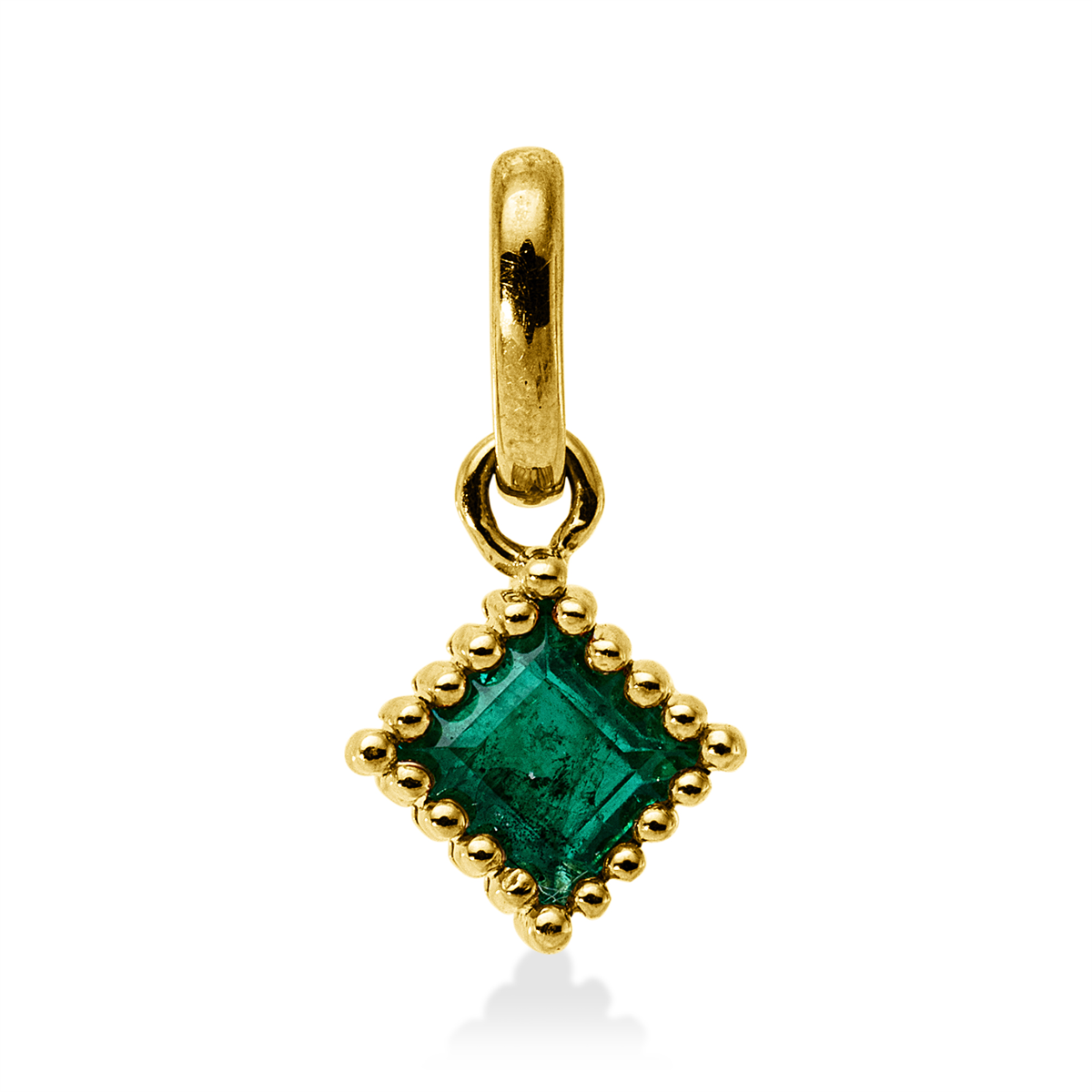 colored stone classic pendant - 3J081