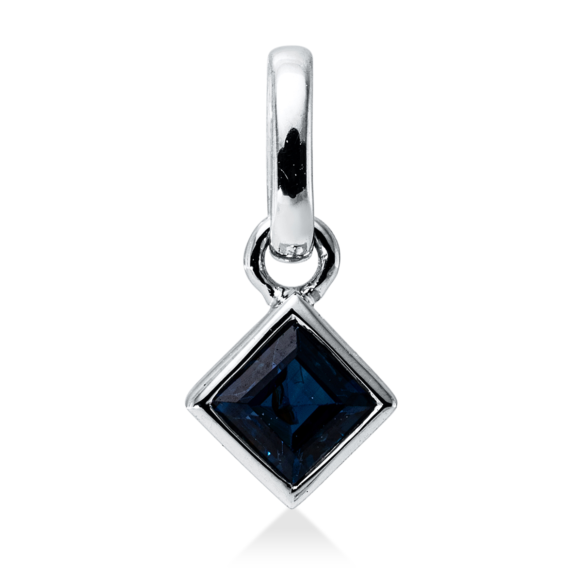colored stone classic pendant - 3J083