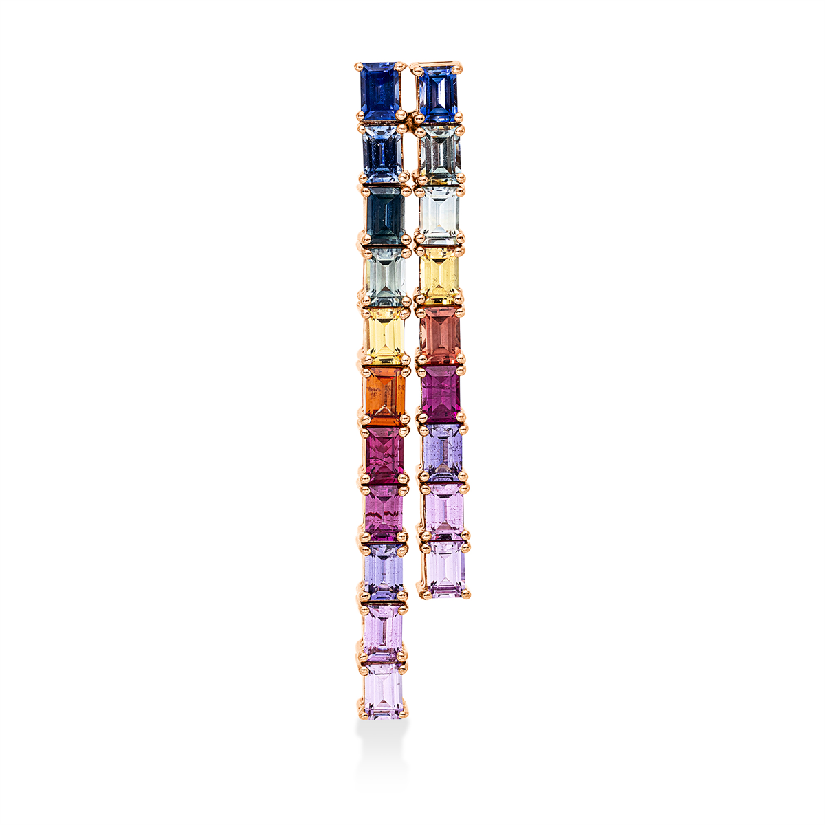 colored stone classic pendant - 3J123