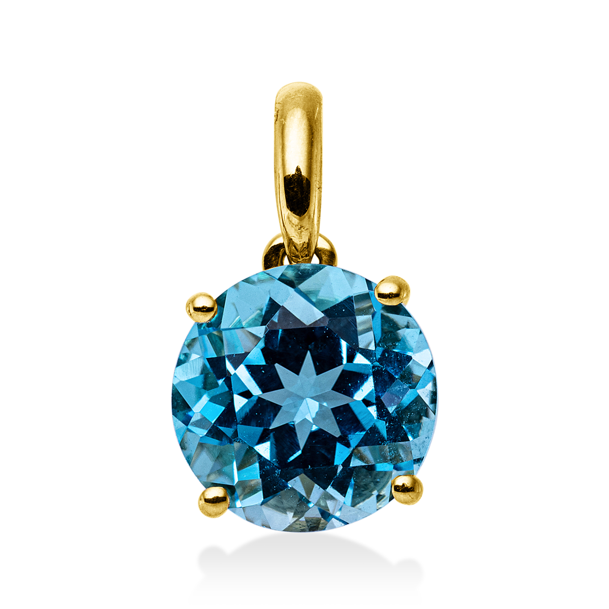colored stone fashion pendant - 3J190