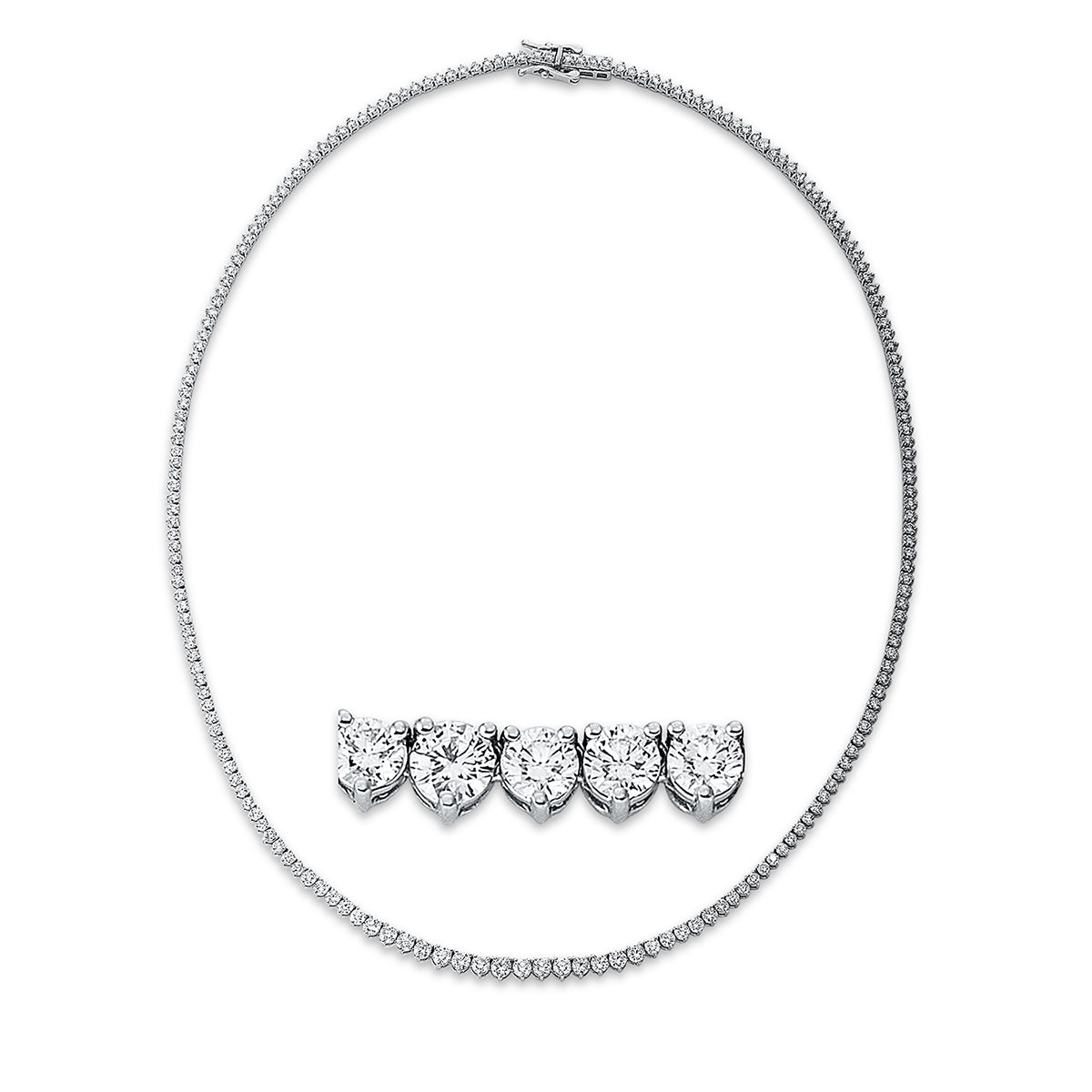 tennis necklace - 4J251