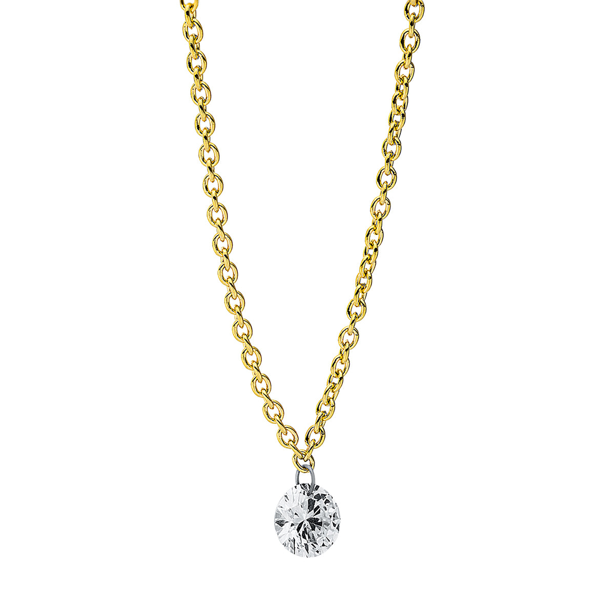 dancing diamond necklace - 4J503