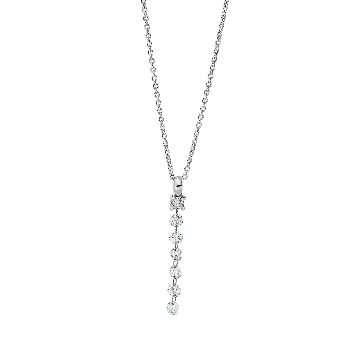 dancing diamond necklace - 4J575