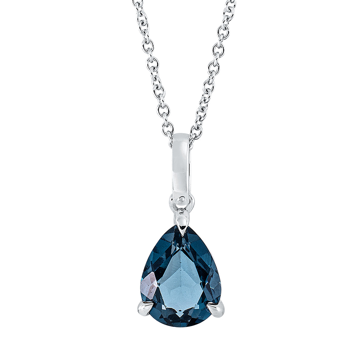 colored stone fashion necklace - 4L064