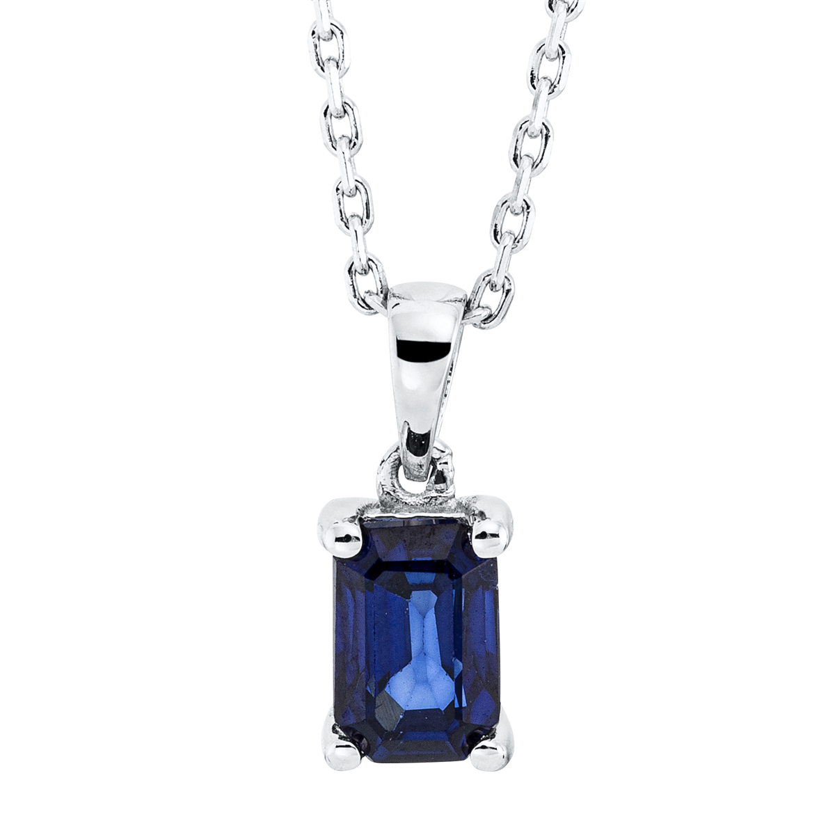 colored stone classic necklace - 4M174