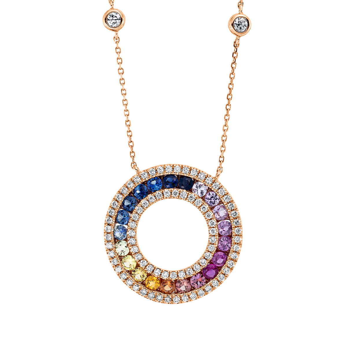 rainbow & multicolor necklace - 4M264