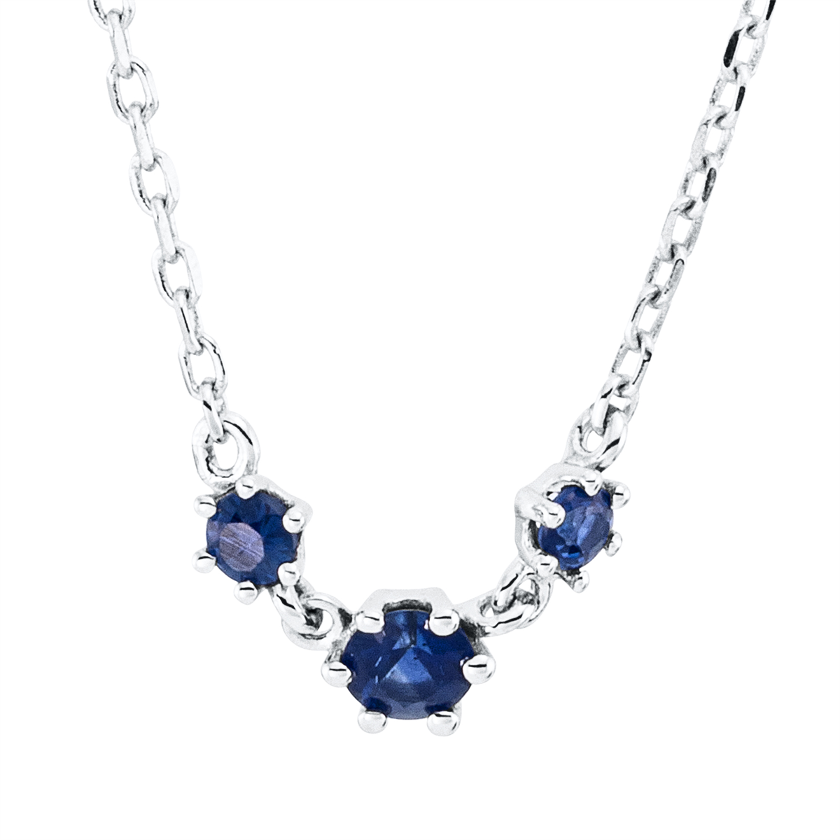 colored stone classic necklace - 4M607