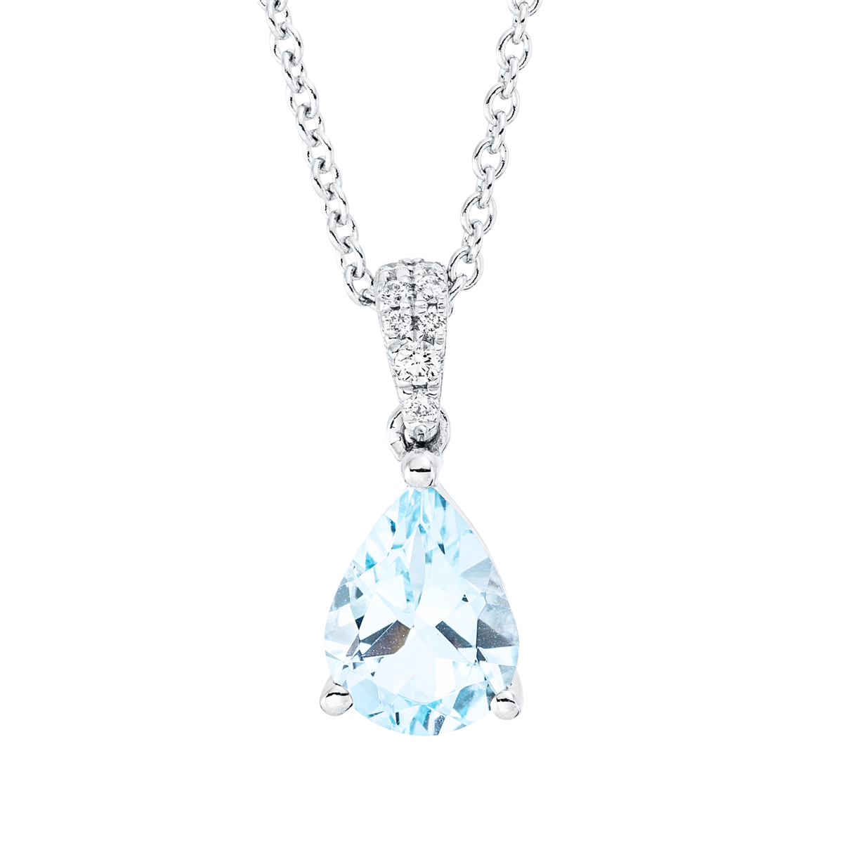 diamond full cut topaz colored stone fashion necklace in white gold