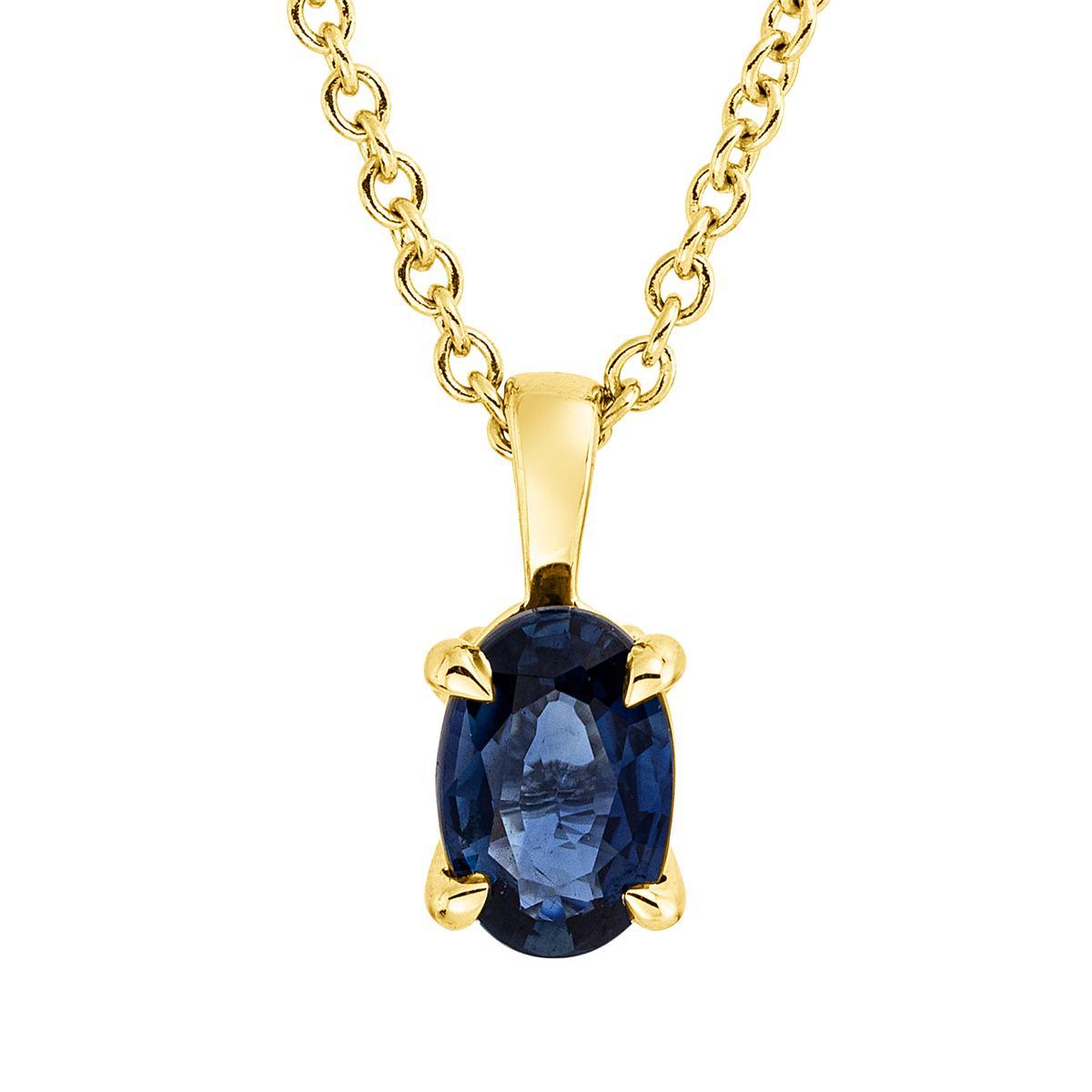colored stone classic necklace - 4N853