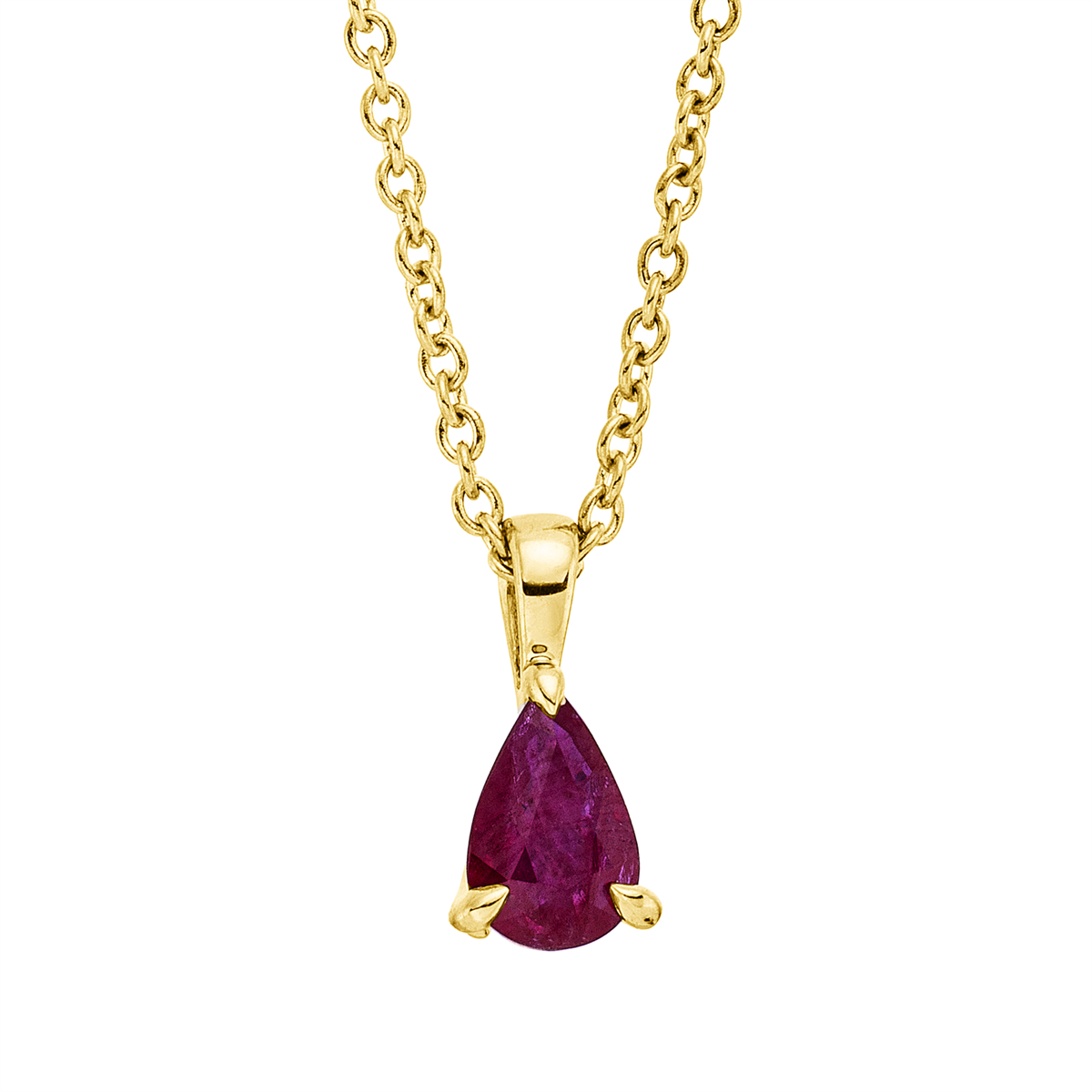 colored stone classic necklace - 4N855