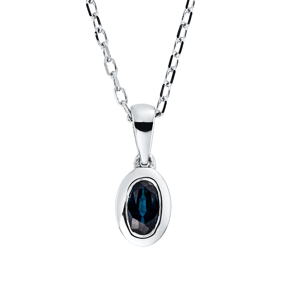 colored stone classic necklace - 4N896