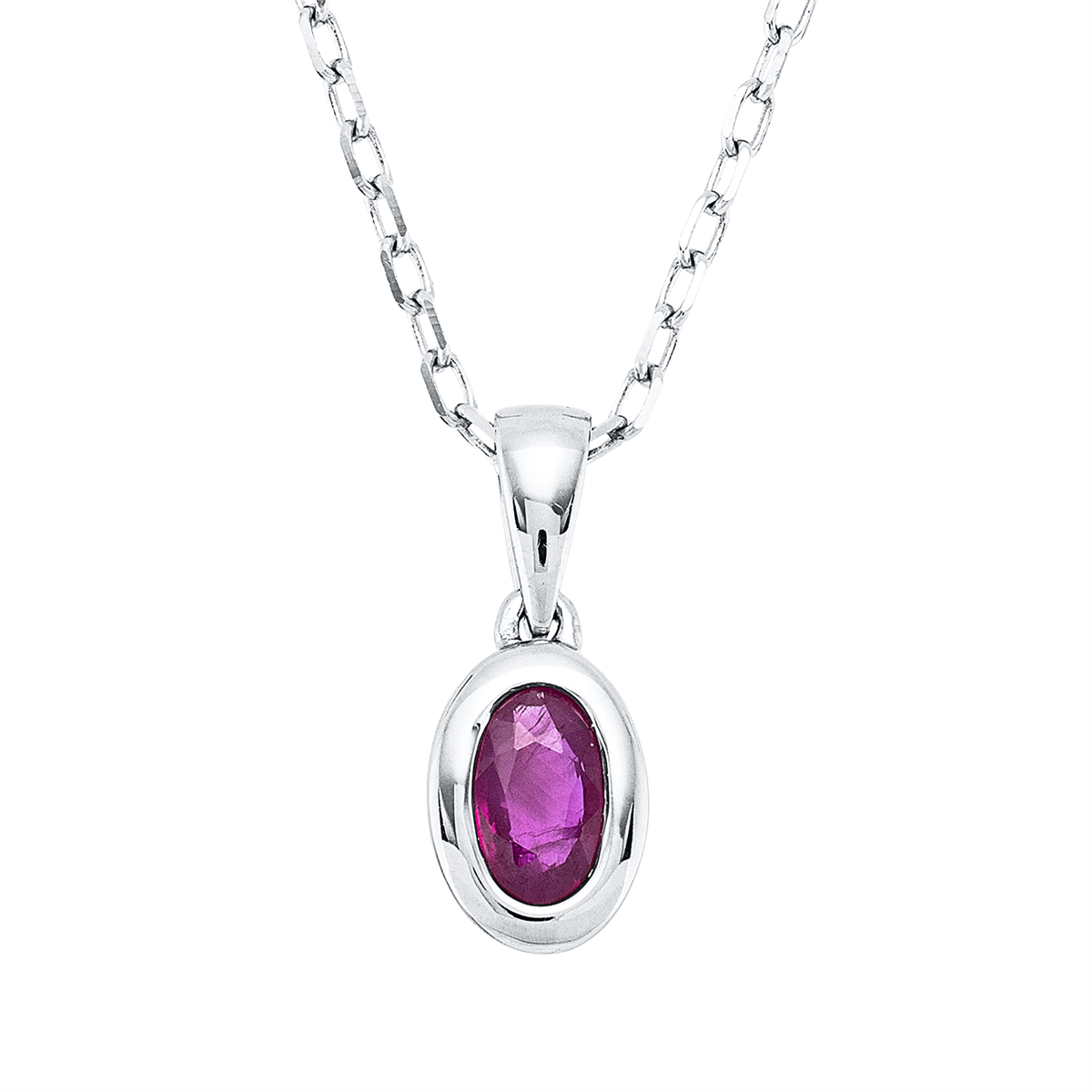 gekleurde stenen klassieke ketting - 4O218