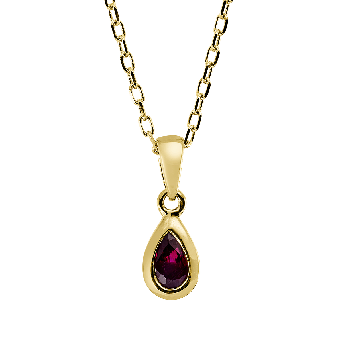 gekleurde stenen klassieke ketting - 4O219