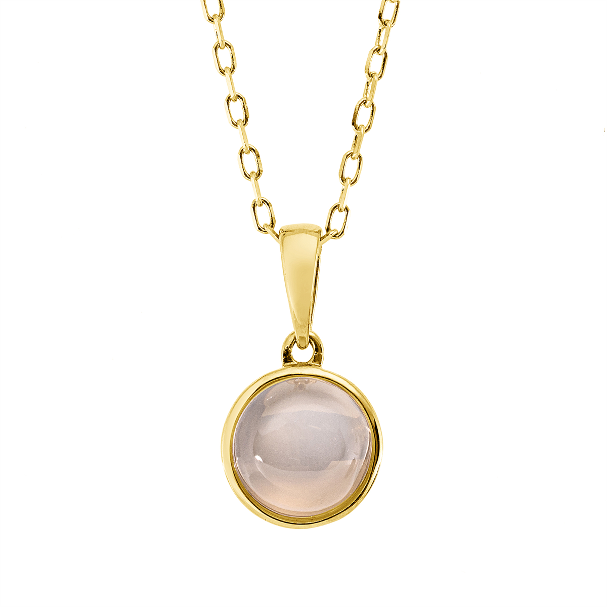mode ketting met gekleurde stenen - 4O230