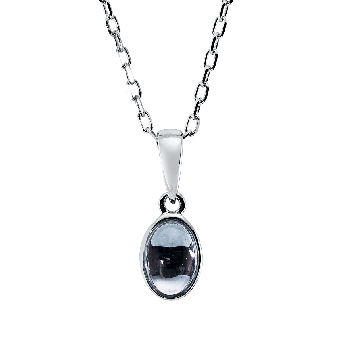 mode ketting met gekleurde stenen - 4O255