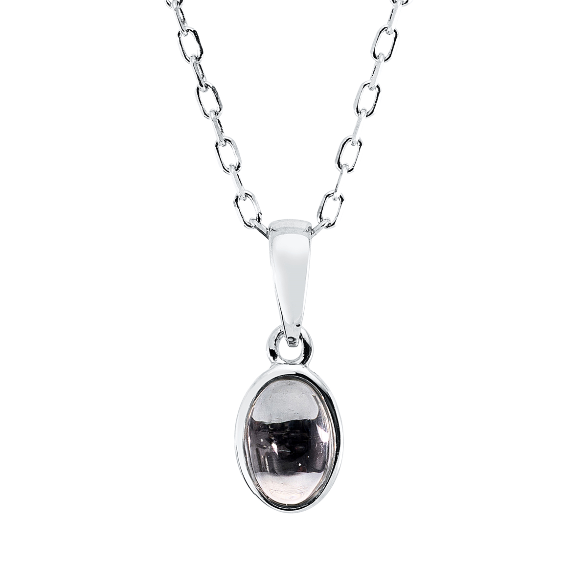 mode ketting met gekleurde stenen - 4O257