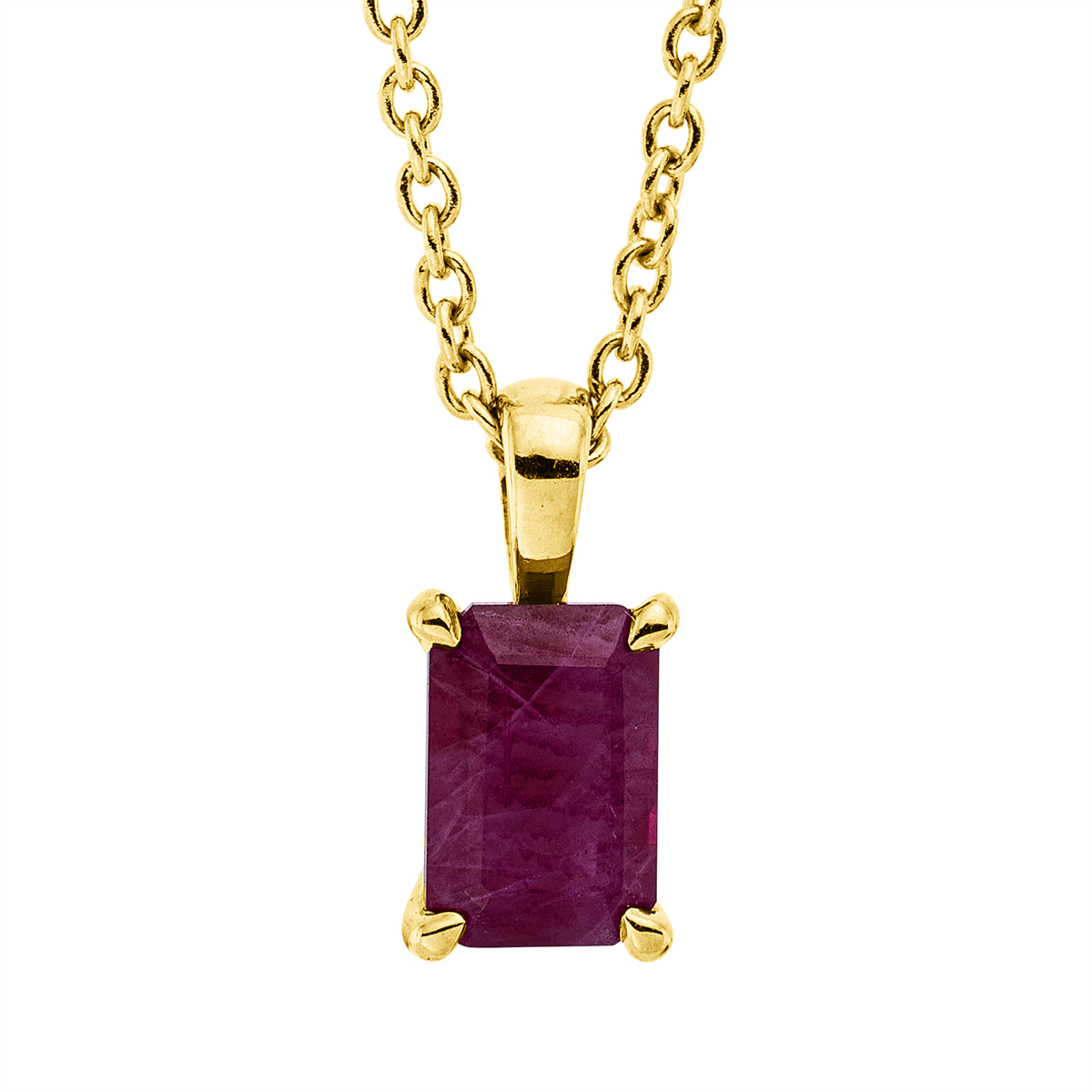 colored stone classic necklace - 4O350