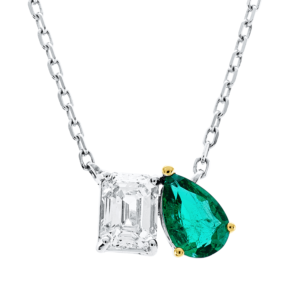 colored stone classic necklace - 4O444