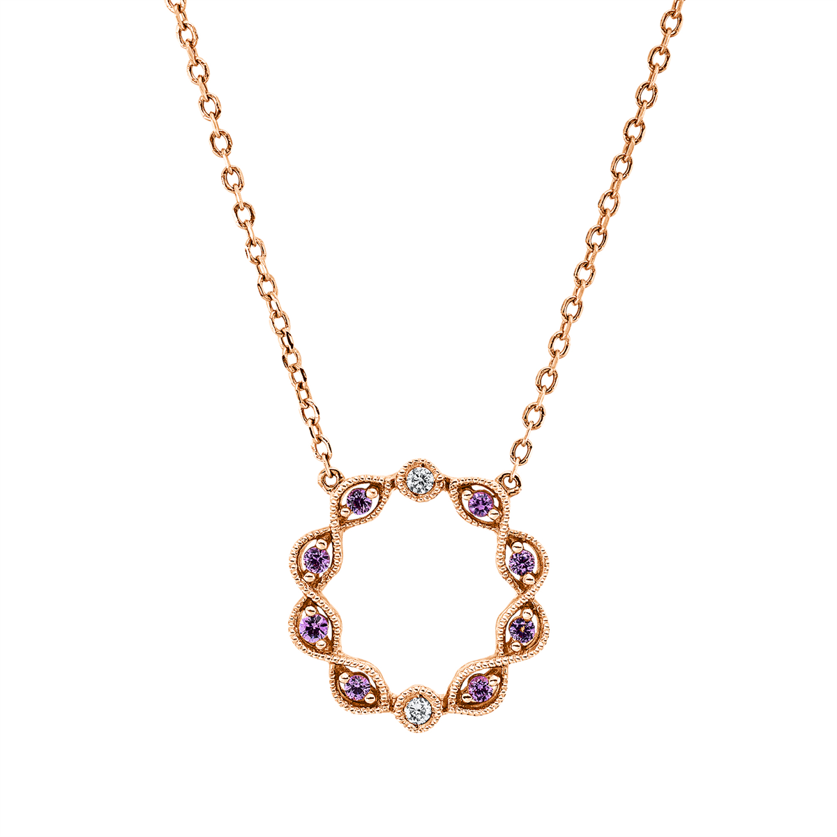colored stone classic necklace - 4O656