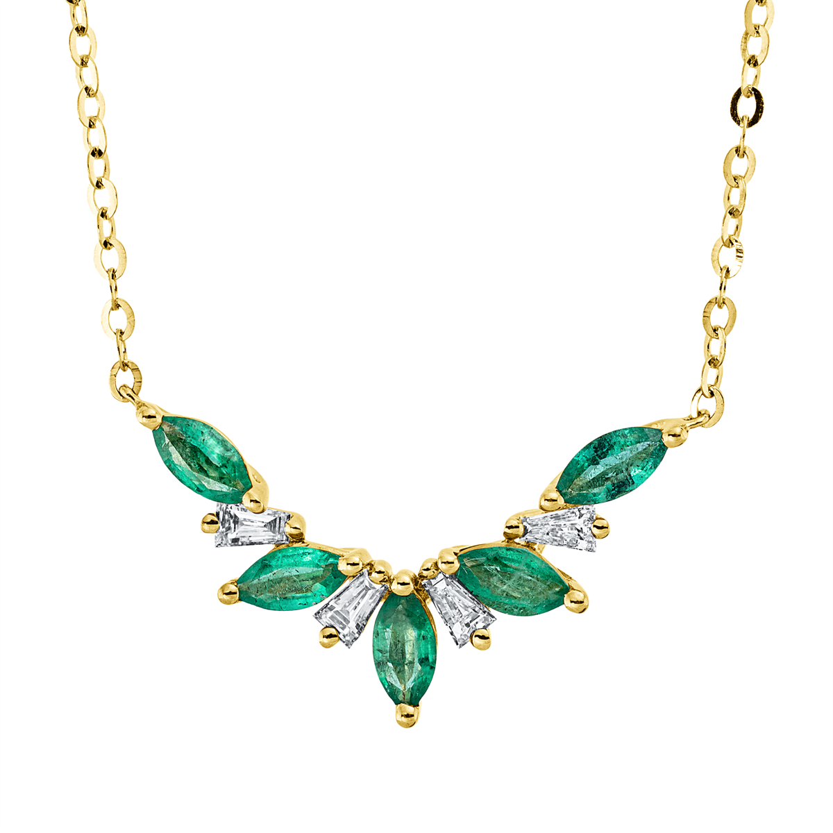 colored stone classic necklace - 4O663