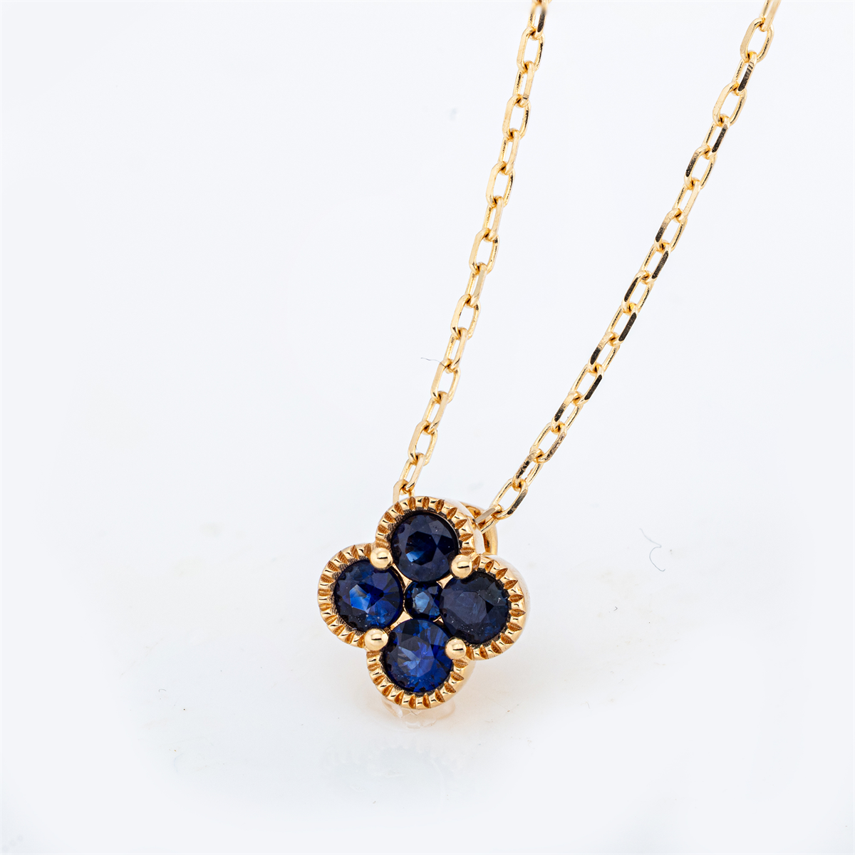 colored stone classic necklace - 4P416