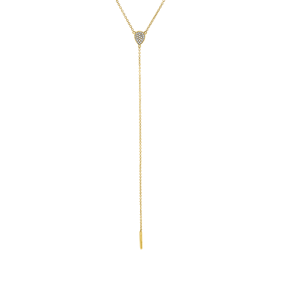 diamond single cut  modern woman necklace in yellow gold