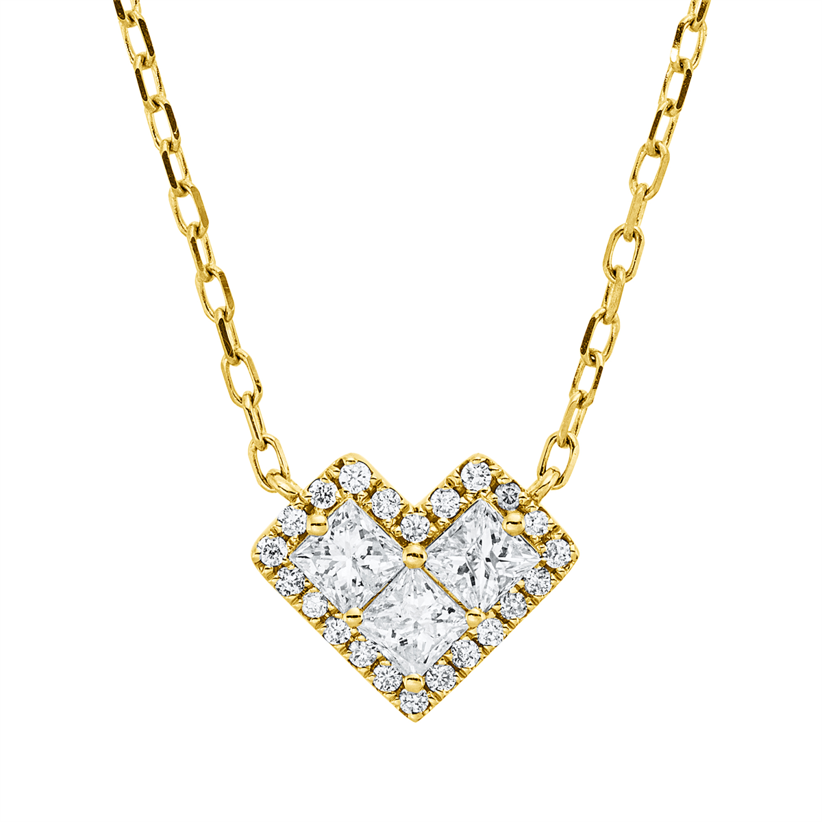 princess  heart necklace in 