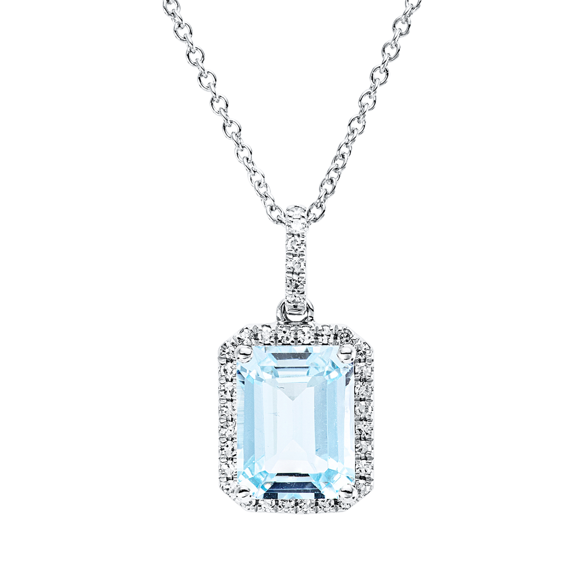 diamond single cut topaz colored stone fashion necklace in white gold