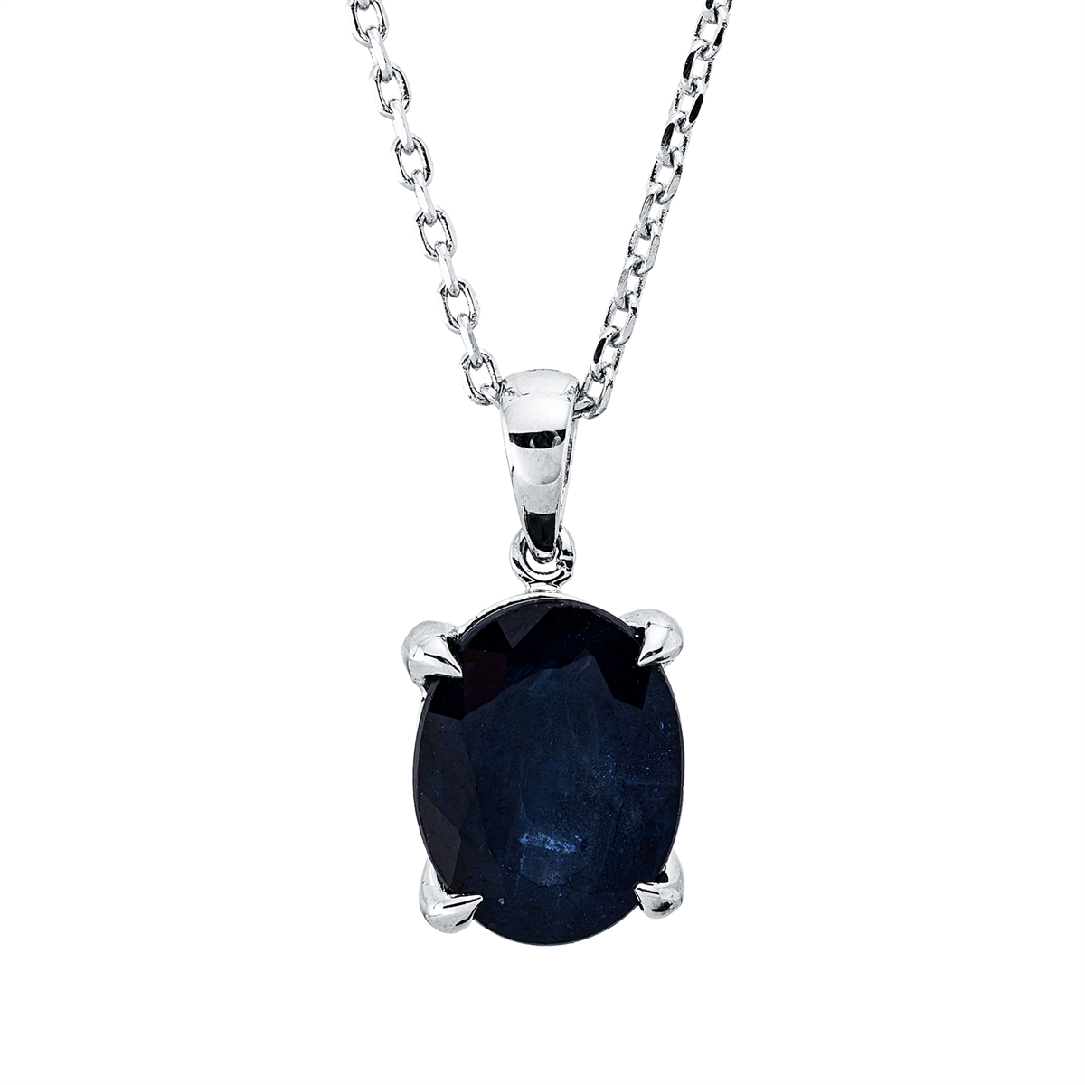 colored stone classic necklace - 4Q428