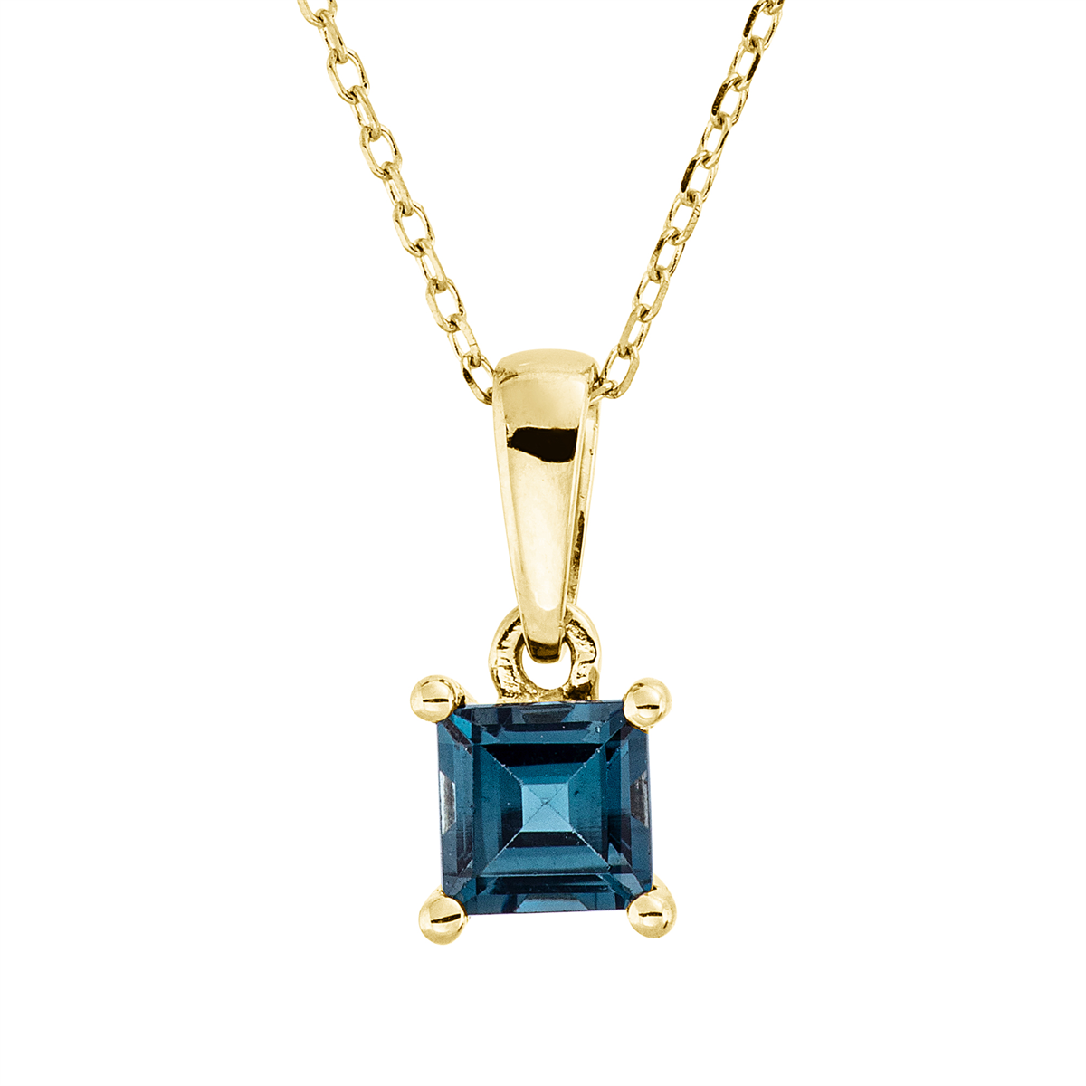 colored stone fashion necklace - 4Q945