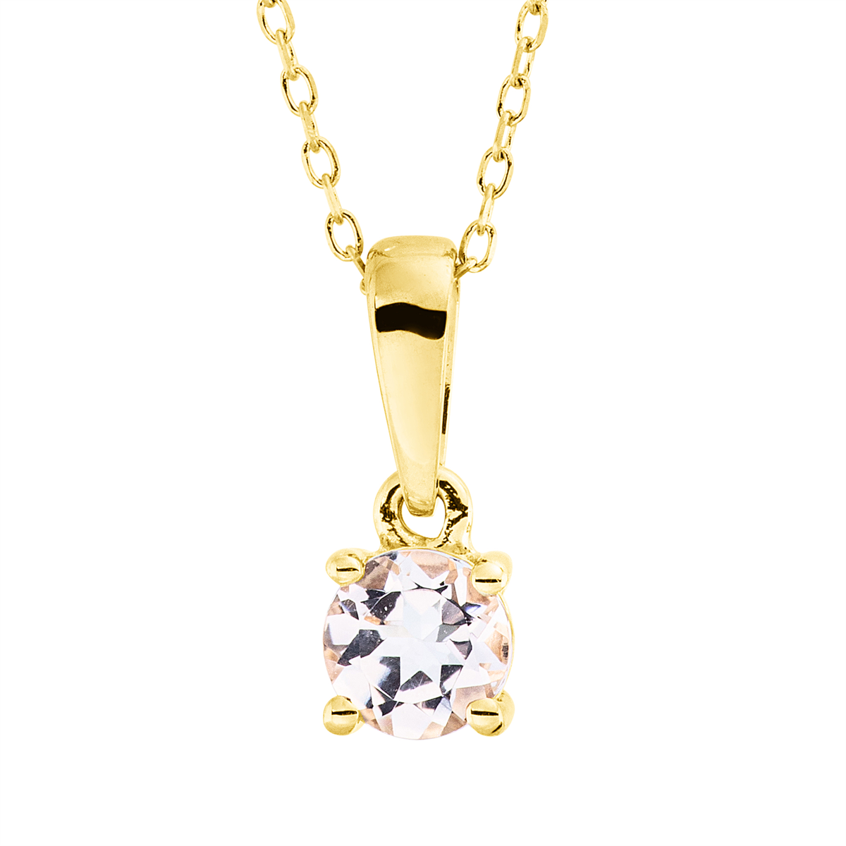 colored stone fashion necklace - 4Q949