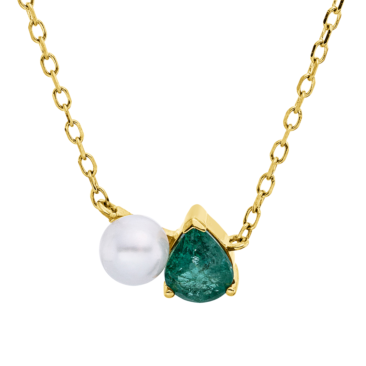 colored stone classic necklace - 4R264