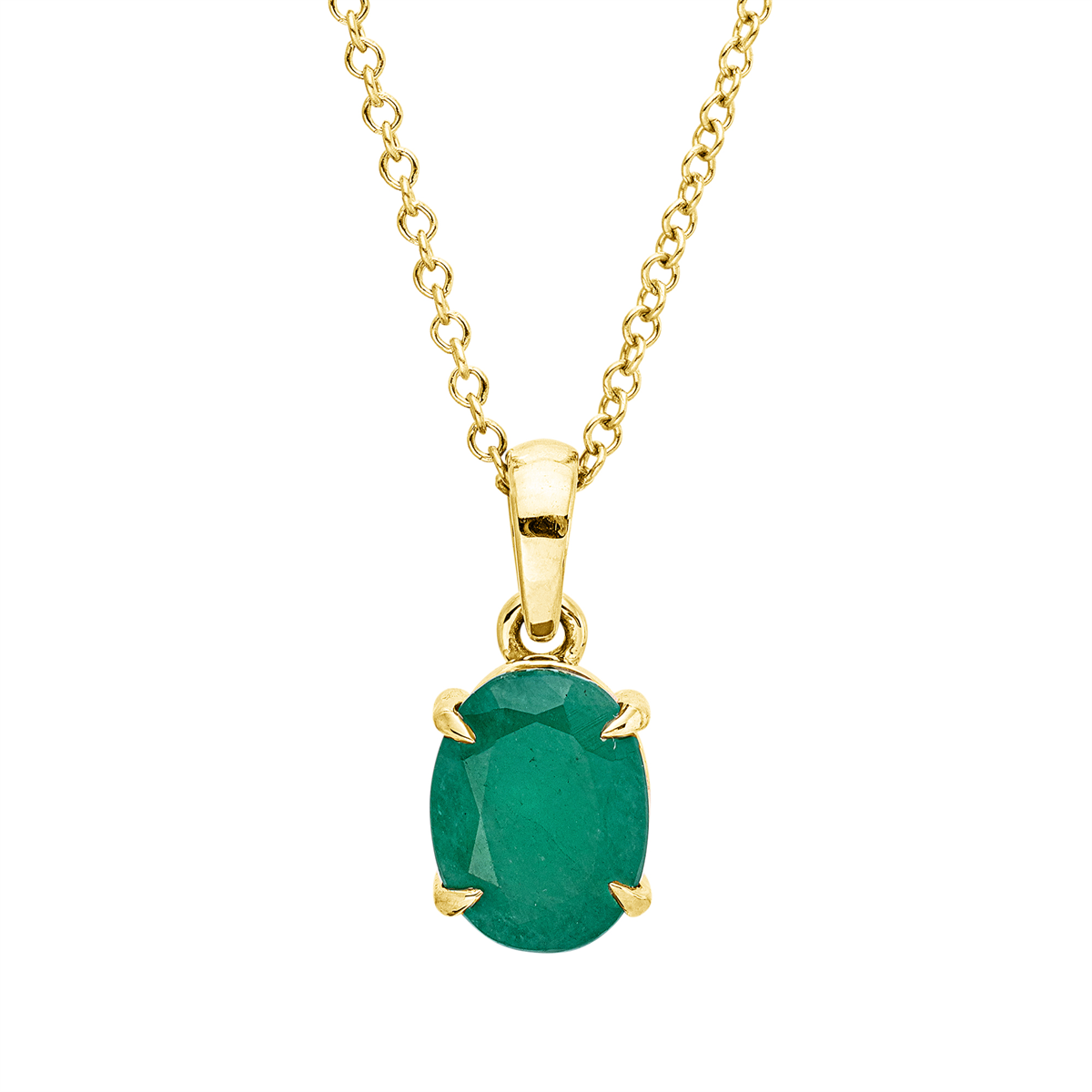 colored stone classic necklace - 4R444