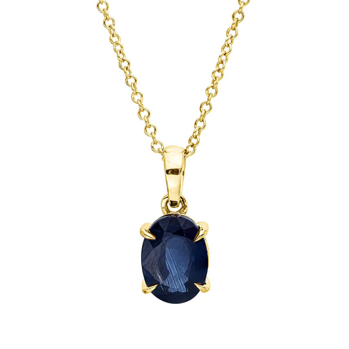 colored stone classic necklace - 4R445