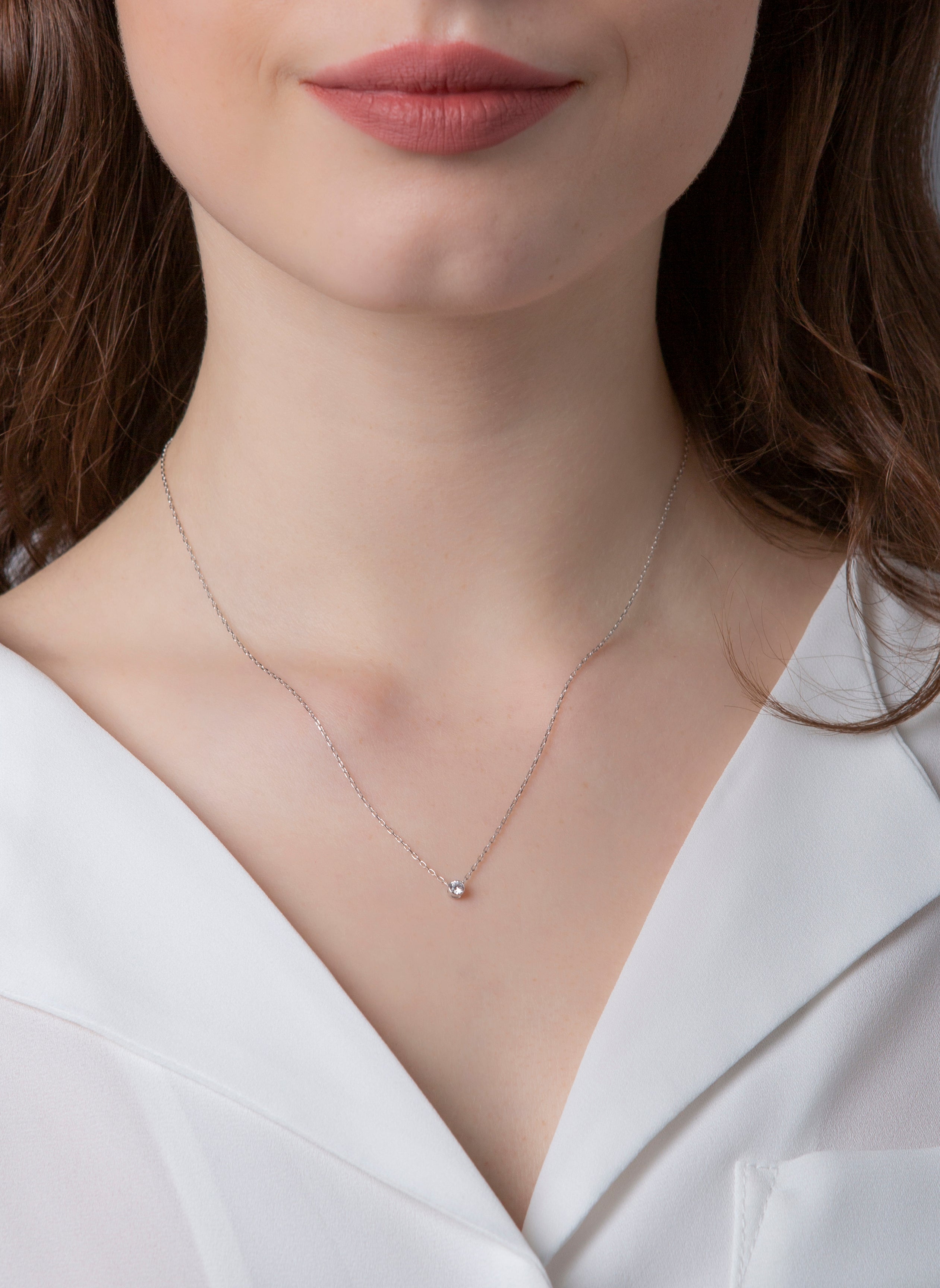 solitaire necklace - 4C968