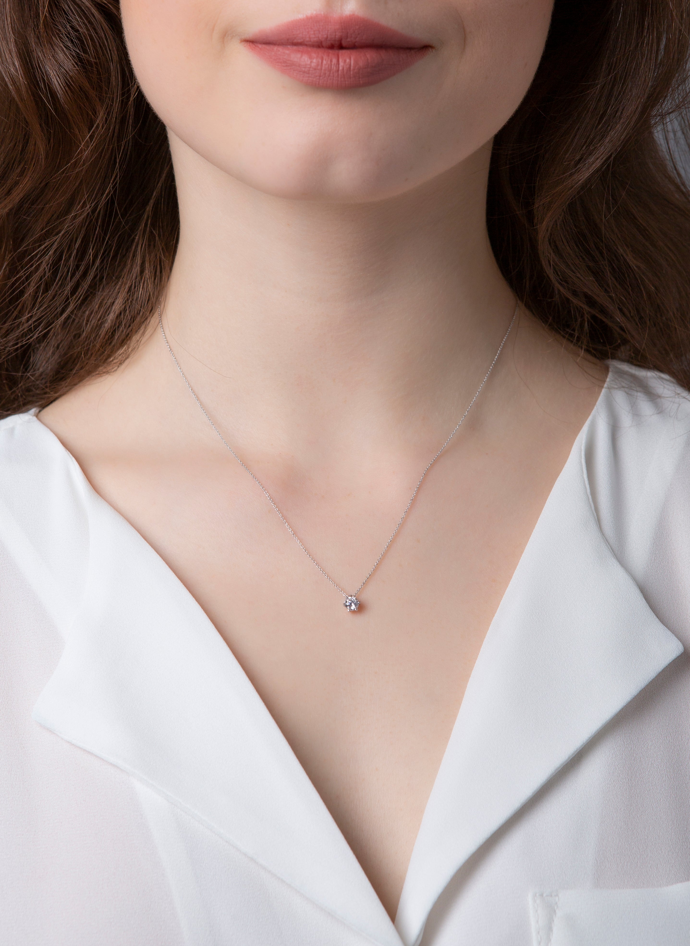 solitaire necklace - 4D246