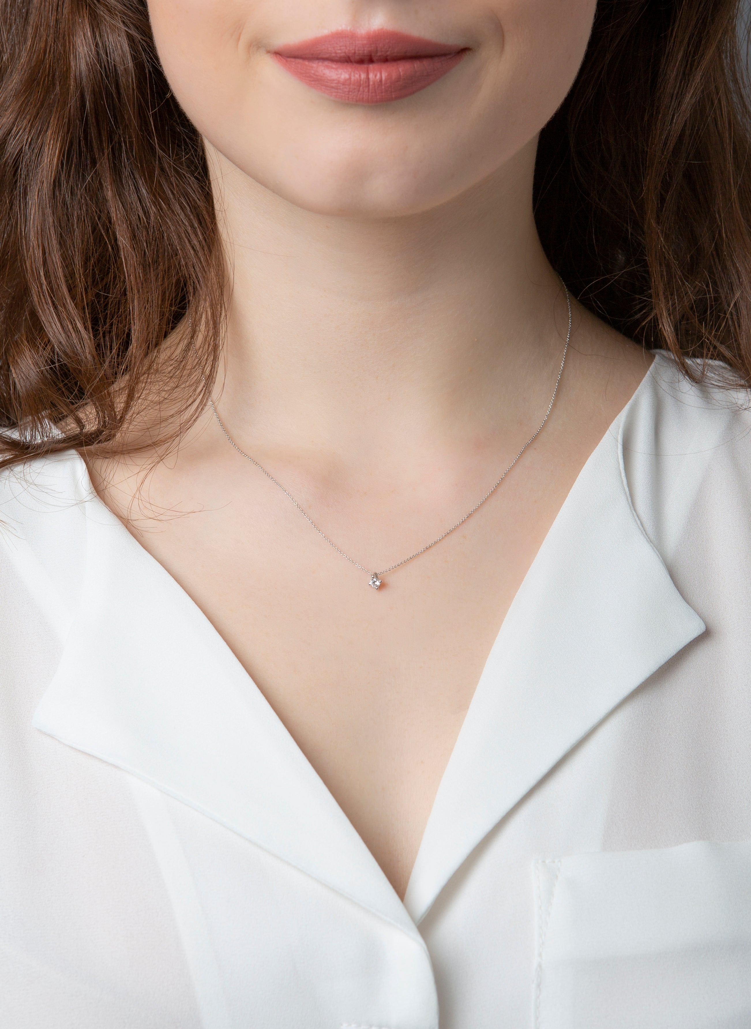 solitaire ketting - 4D269