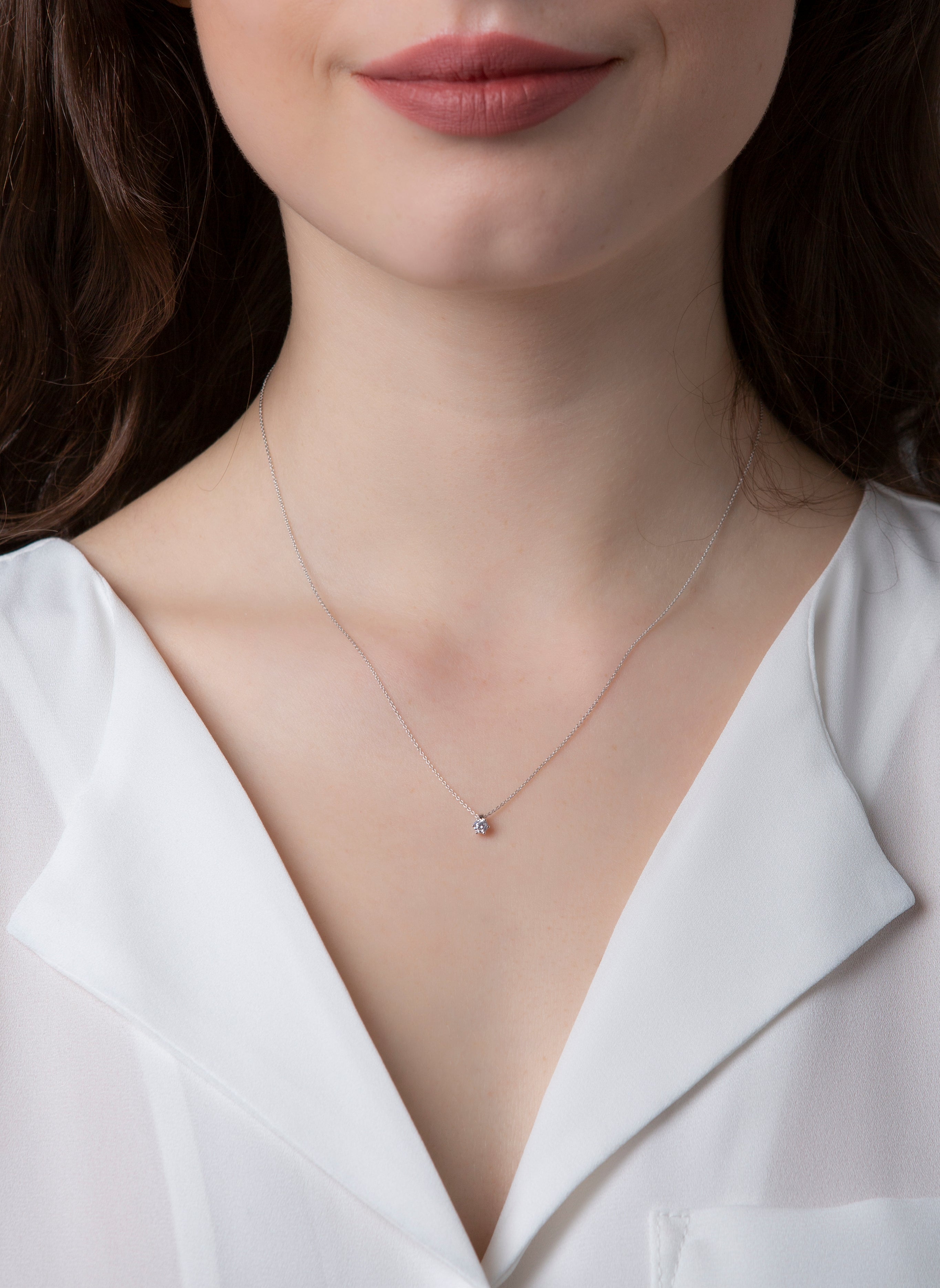 solitaire necklace - 4D278