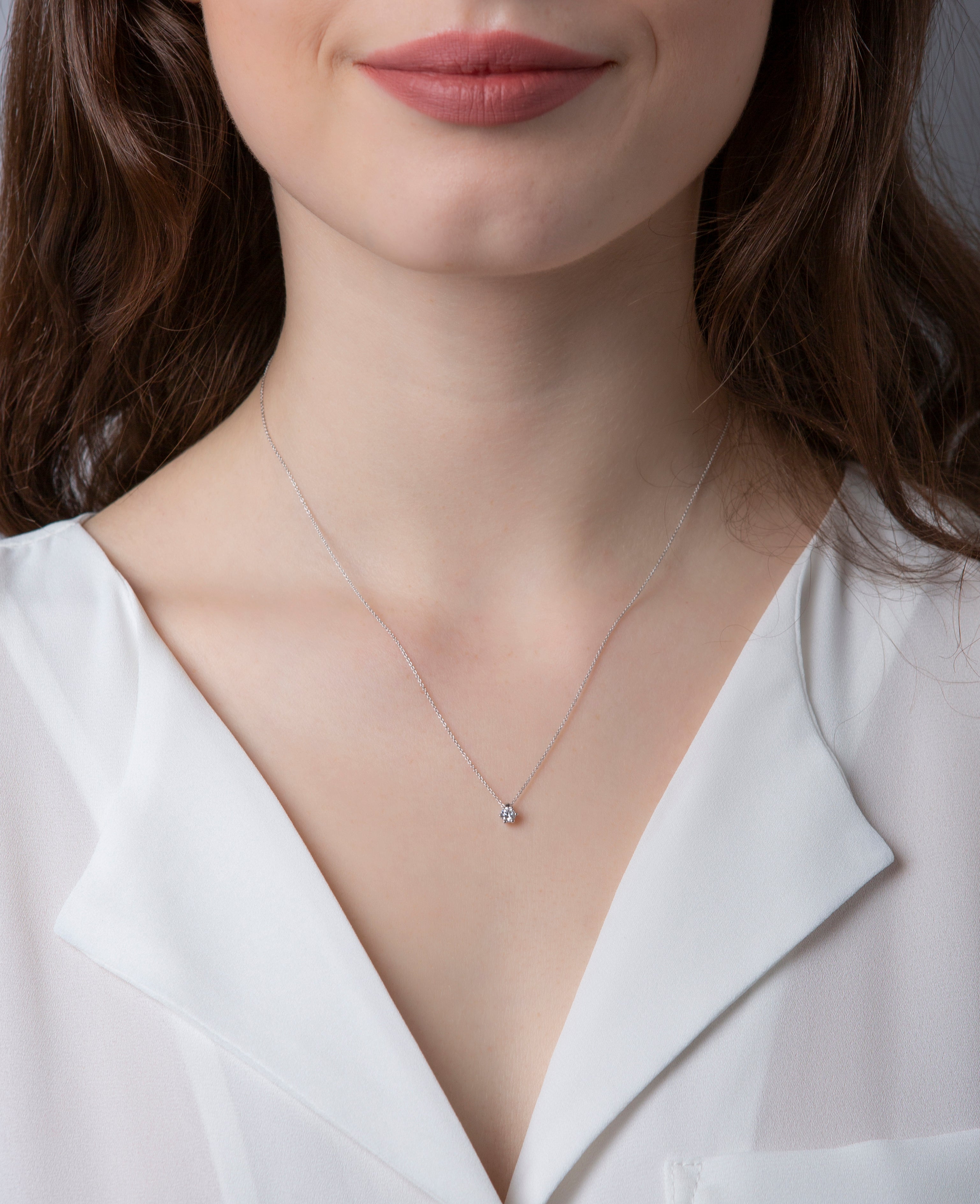 solitaire necklace - 4D279