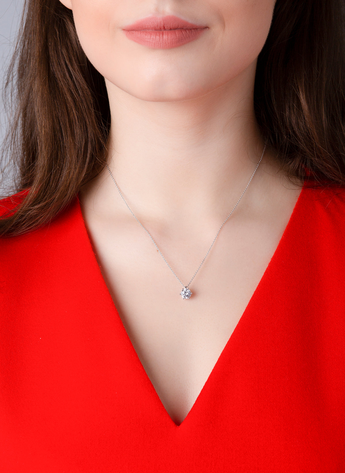 solitaire necklace - 4D627