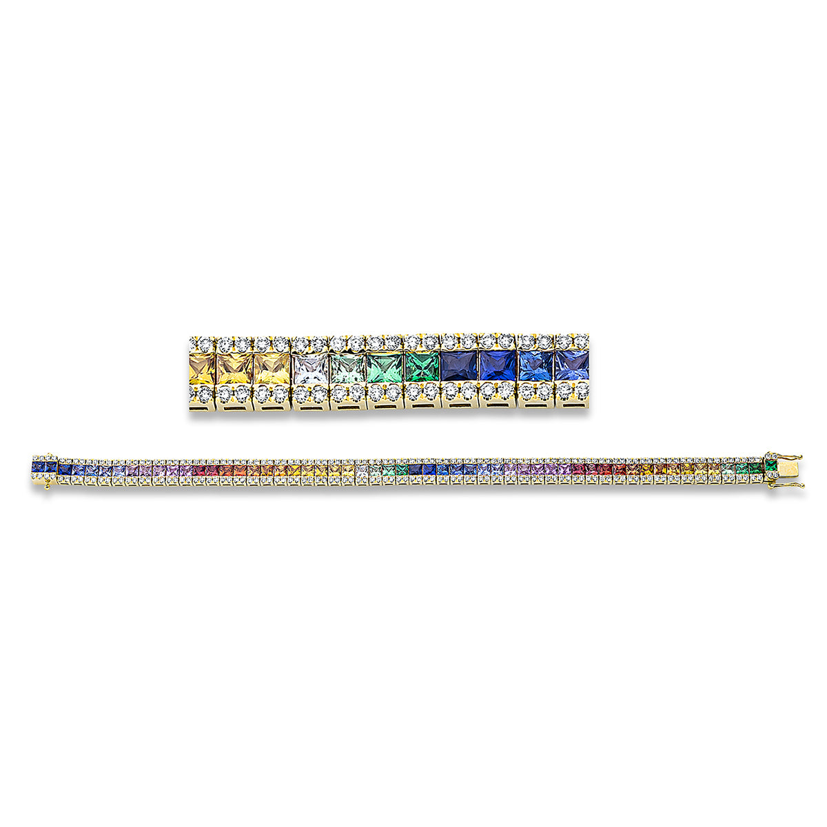 rainbow & multicolor bracelet - 5D344