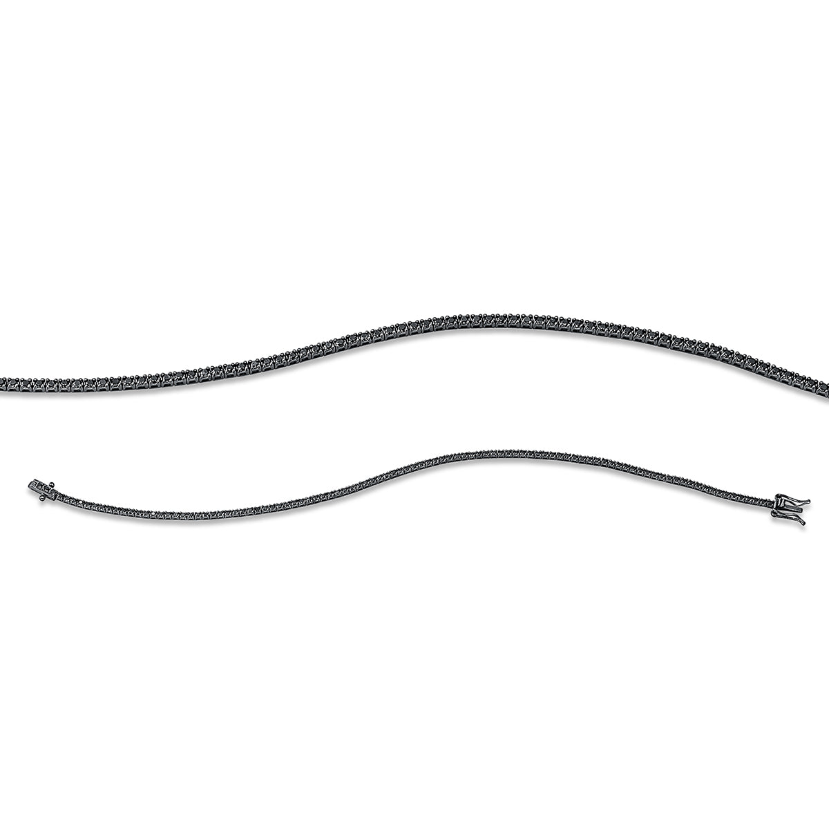 diamond full cut  tennis bracelet bracelet in white gold