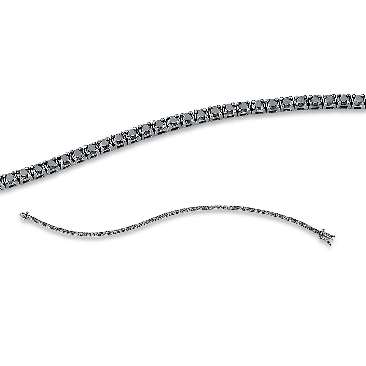 diamond full cut  tennis bracelet bracelet in white gold